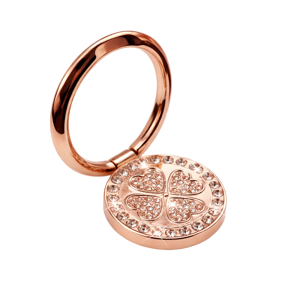 Nalepovací třpytivý držák na prst na mobil kamínky