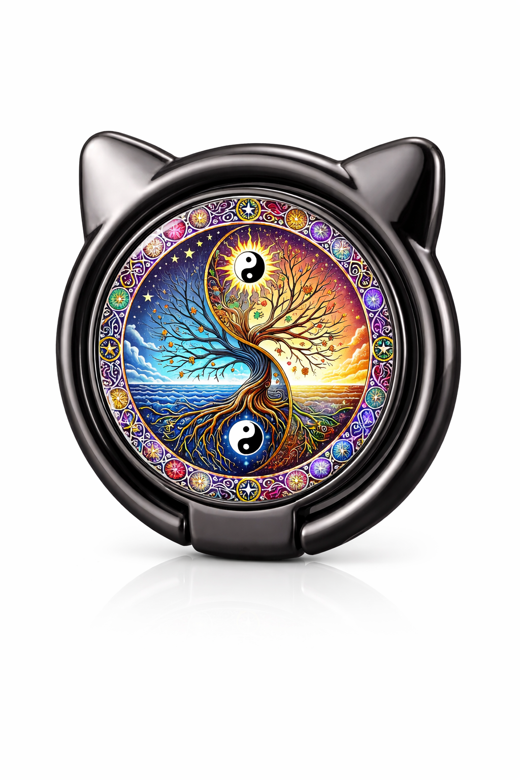 Nalepovací držák na prst na mobil s oušky