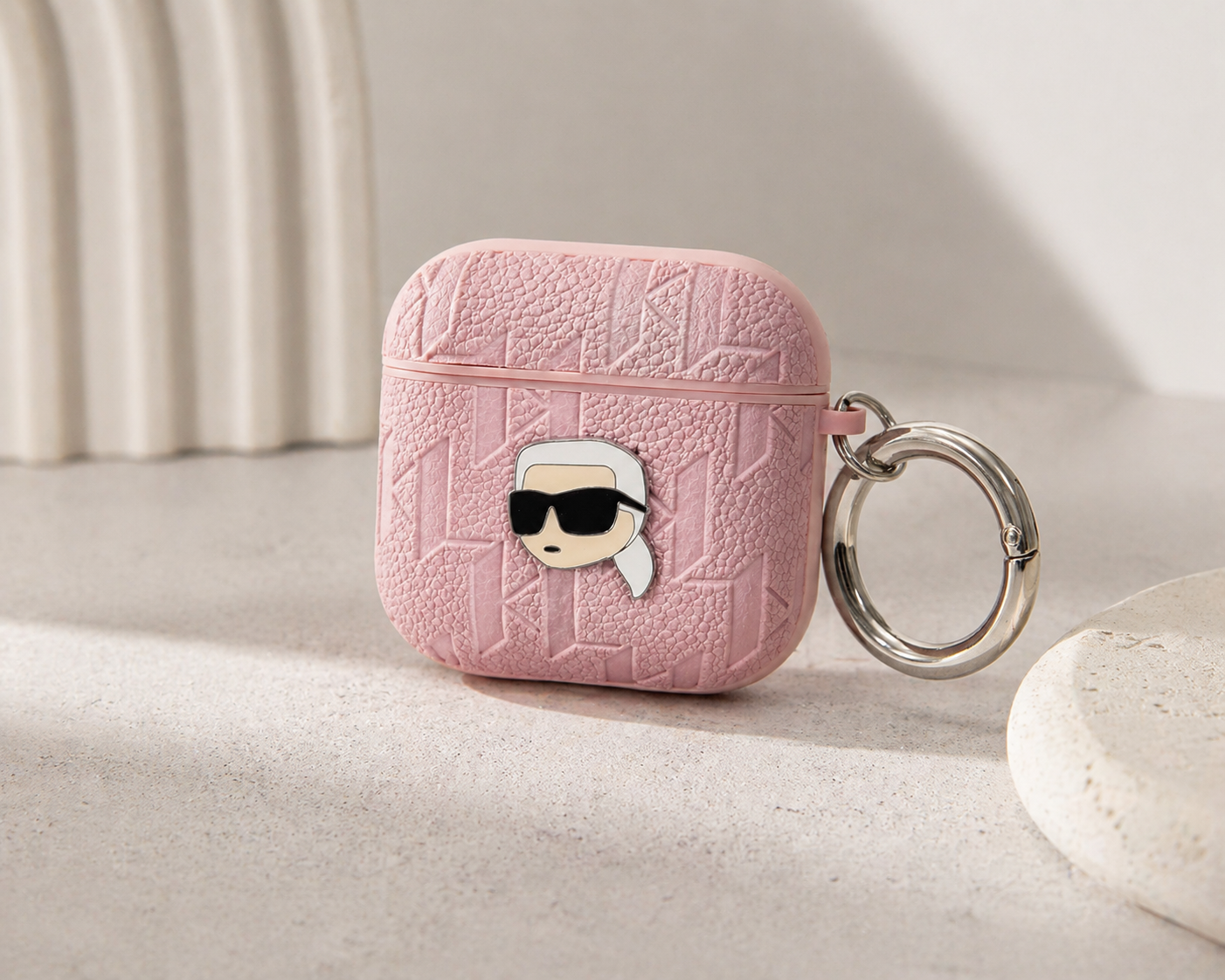 Karl Lagerfeld PU Embossed Karl Head Pouzdro - pohled 1