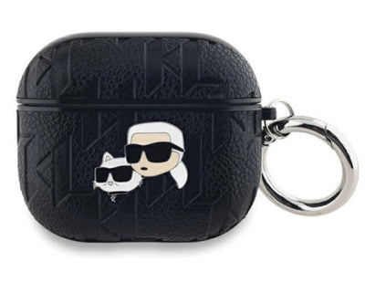 Karl Lagerfeld PU Embossed Karl and Choupette Heads Pouzdro