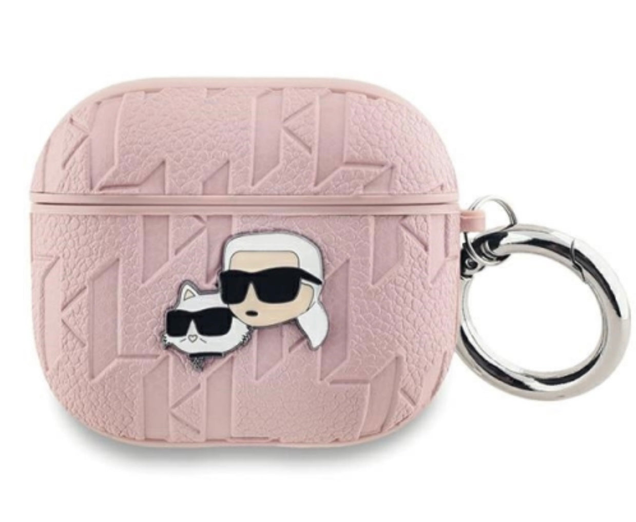 Karl Lagerfeld PU Embossed Karl and Choupette Heads Pouzdro