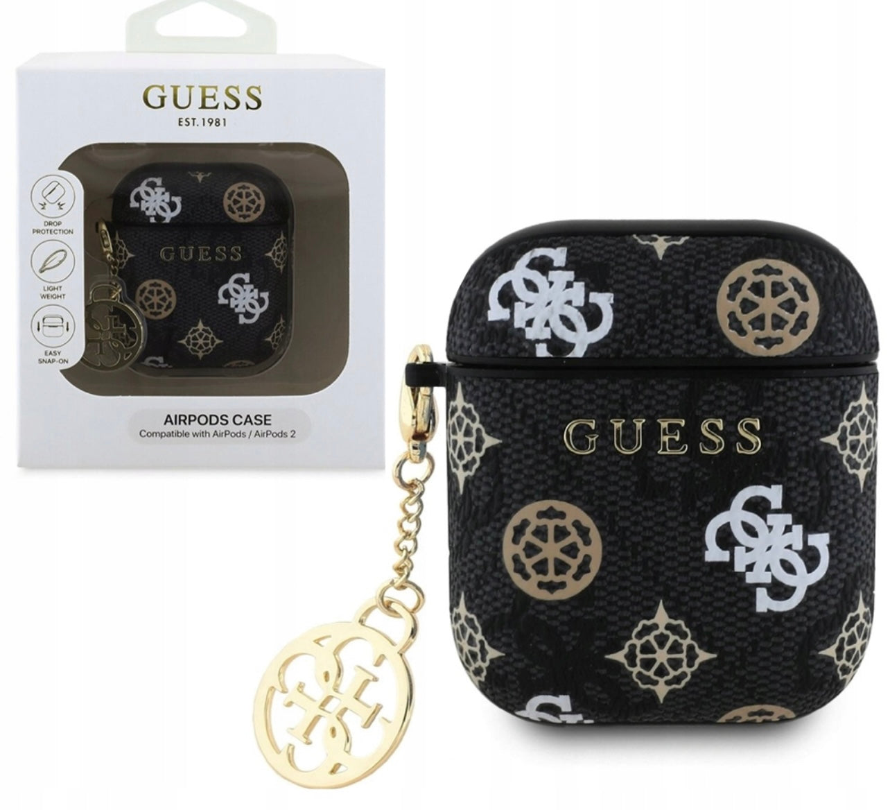 Guess PU 4G Peony Charm Pouzdro