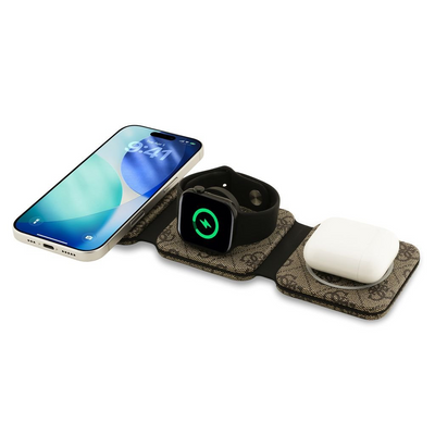Guess PU 4G MagSafe Bezdrátová Nabíječka 3v1 - pohled 5