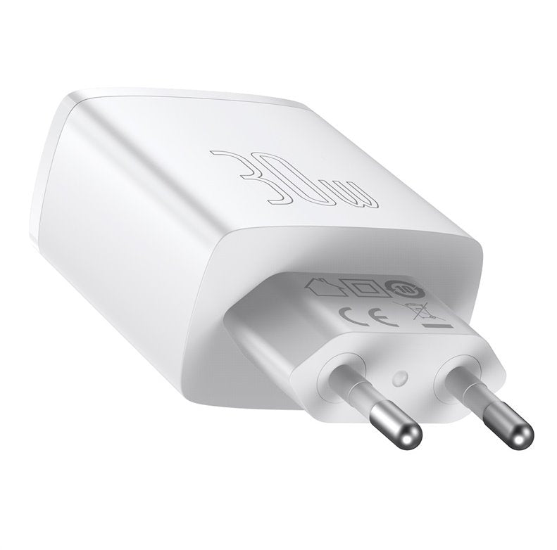 Baseus CCXJ-E02 Compact Quick Nabíječka USB-C 30W White