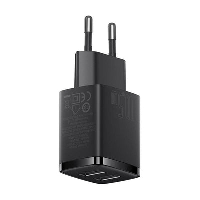 Baseus CCXJ010201 Compact Nabíječka 2xUSB 10,5W Black