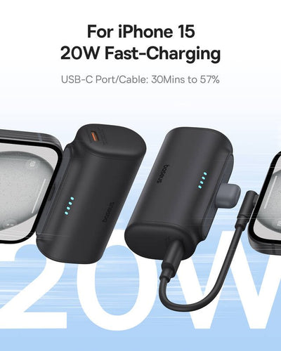 Baseus powerbanka 5000mAh 20W kompaktní rychlonabíjecí USB-C