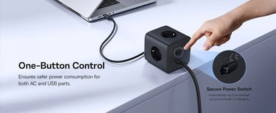 Baseus EnerFill FA11 6v1 Napájecí Kostka 67W Cosmic Black