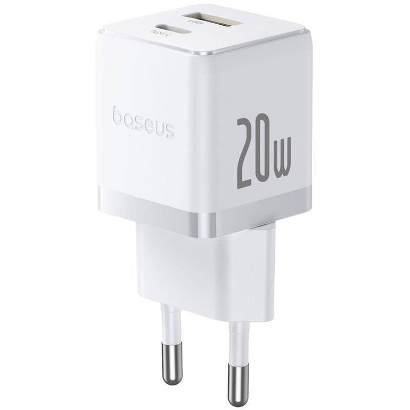 Baseus Palm Fast Nabíječka USB-A + USB-C 20W White