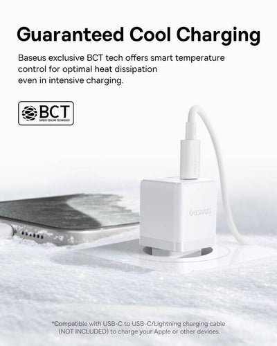 Baseus Palm Fast Nabíječka USB-A + USB-C 20W White