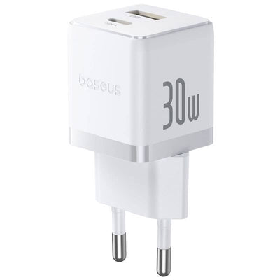 Baseus Palm Fast Nabíječka USB-A + USB-C 30W White