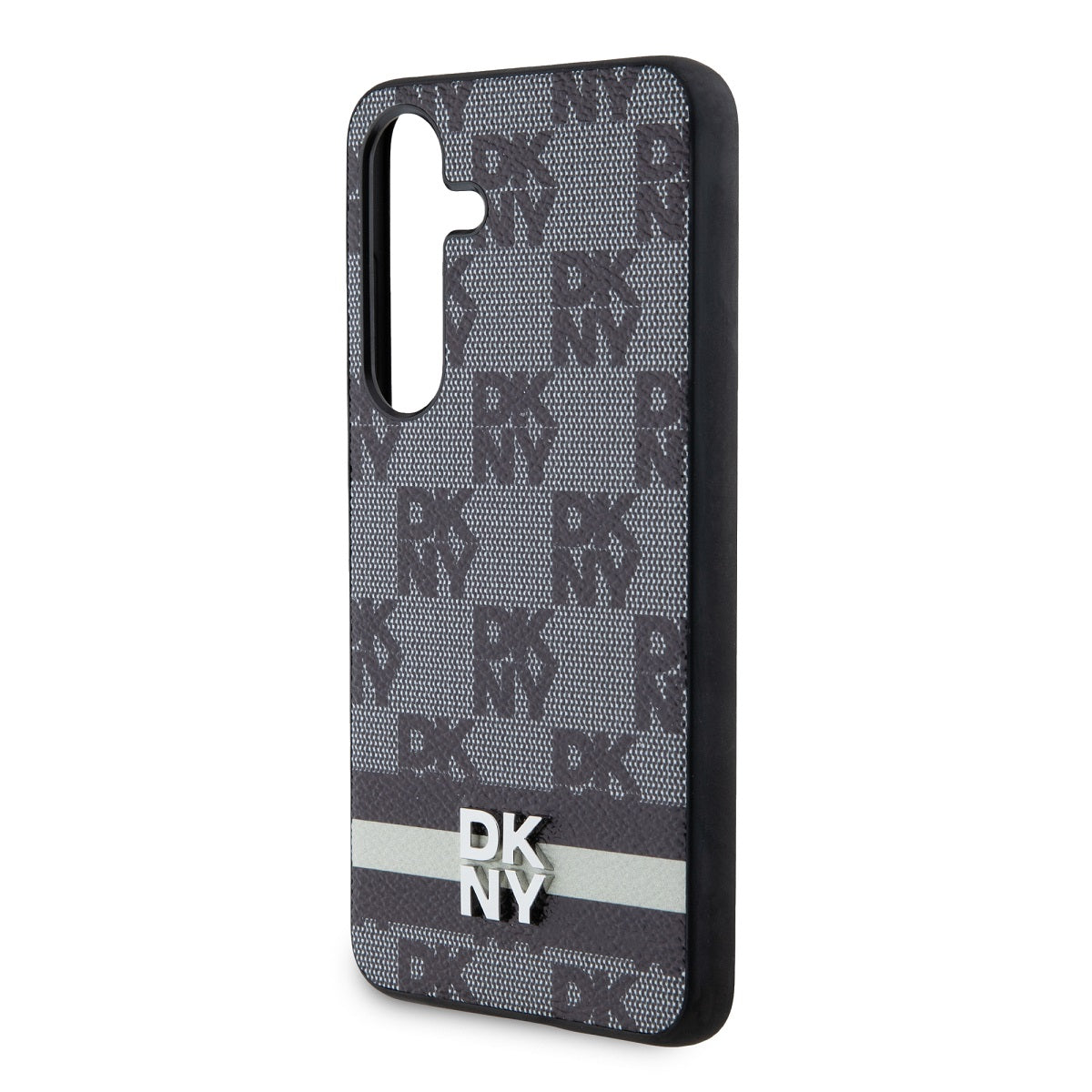 DKNY kožený kryt na Samsung - Checkered Pattern and Stripe