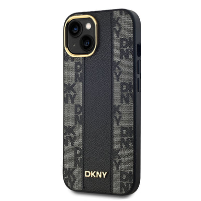 DKNY PU Leather Checkered Pattern Magsafe Zadní Kryt