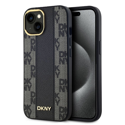 DKNY PU Leather Checkered Pattern Magsafe Zadní Kryt