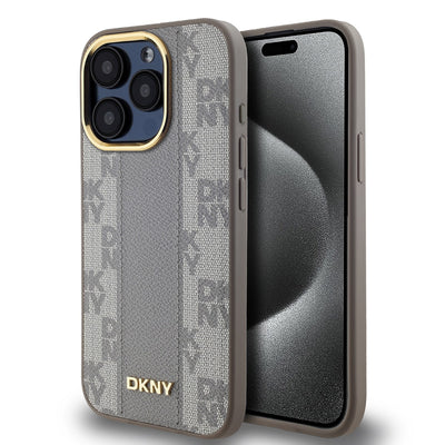 DKNY PU Leather Checkered Pattern Magsafe Zadní Kryt