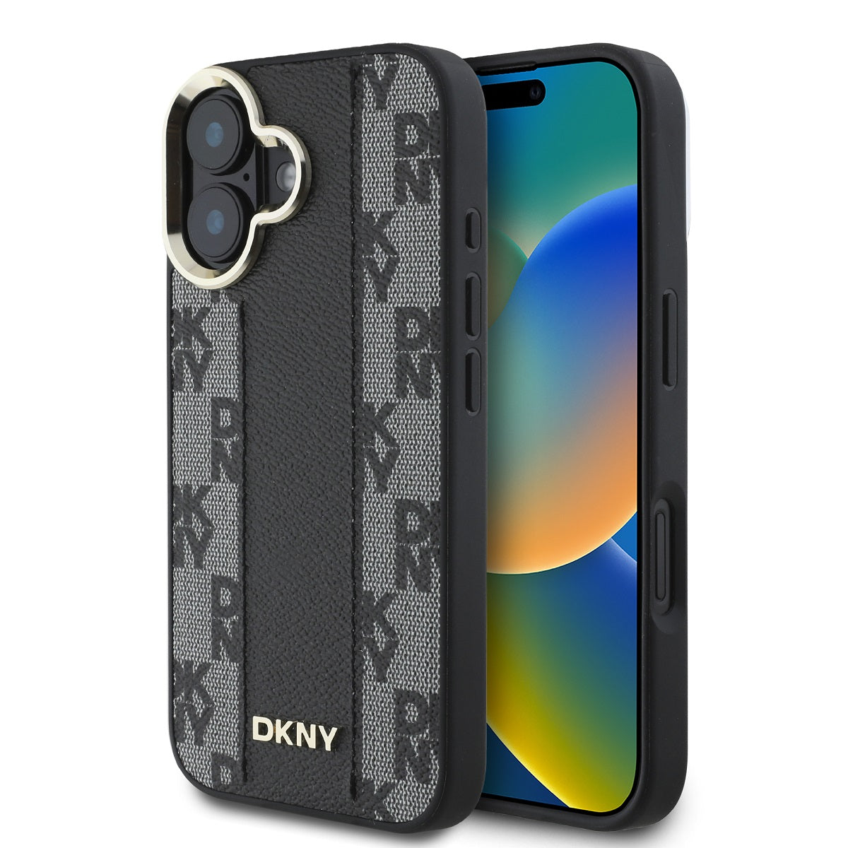 DKNY PU Leather Checkered Pattern Magsafe Zadní Kryt