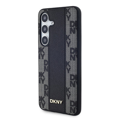DKNY MagSafe kožený kryt na Samsung - Checkered Pattern