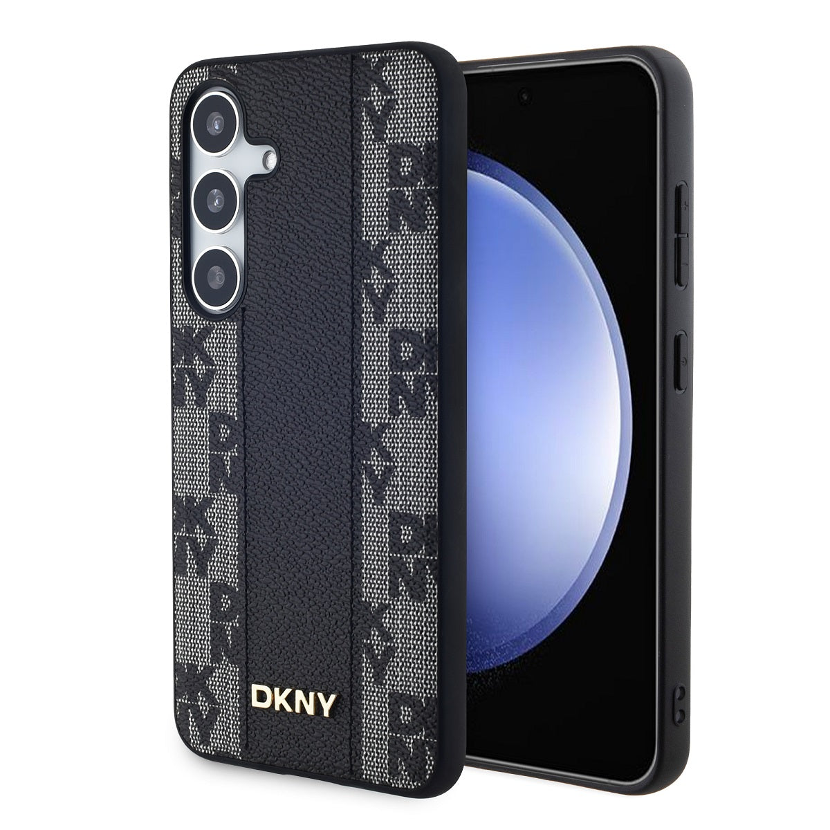 DKNY MagSafe kožený kryt na Samsung - Checkered Pattern