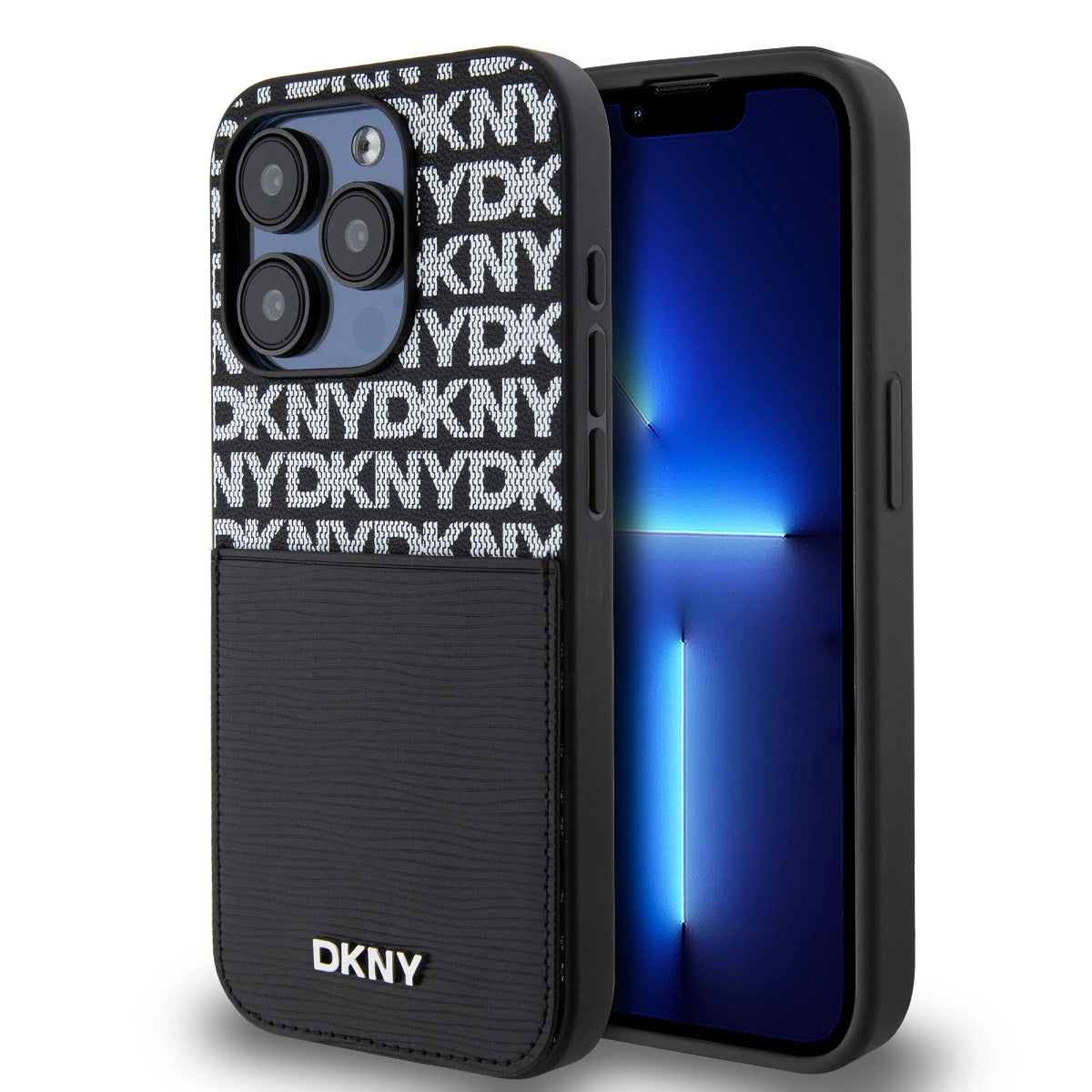 DKNY PU Leather Repeat Pattern Card Pocket Zadní Kryt - pohled 10