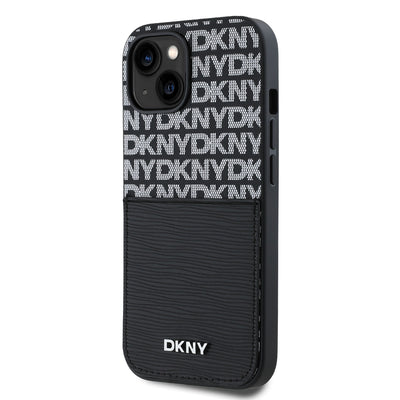 DKNY PU Leather Repeat Pattern Card Pocket Zadní Kryt