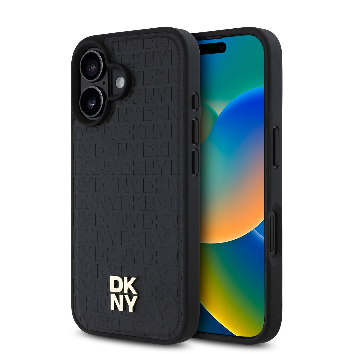 DKNY PU Leather Repeat Pattern Stack Logo Magsafe Zadní Kryt - pohled 13