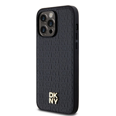 DKNY PU Leather Repeat Pattern Stack Logo Magsafe Zadní Kryt - pohled 2