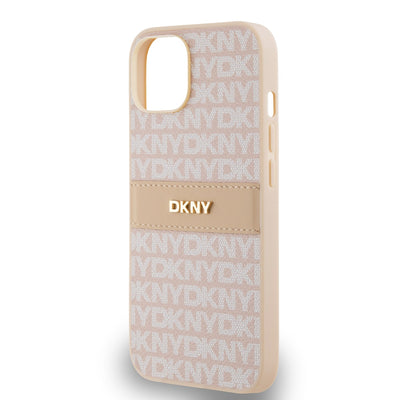 DKNY PU Leather Repeat Pattern Tonal Stripe Zadní Kryt - pohled 3