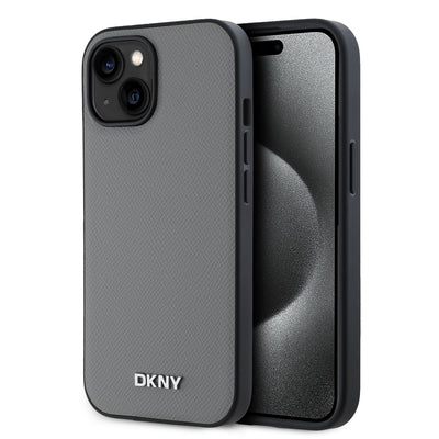 DKNY PU Leather Silver Metal Logo Magsafe Zadní Kryt - pohled 13