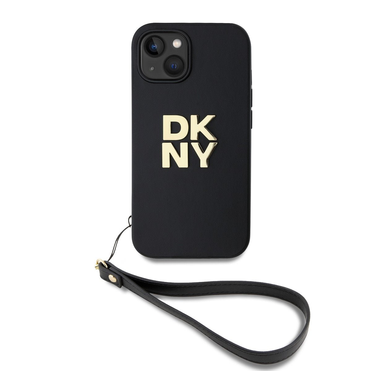 DKNY PU Leather Stack Logo Wrist Strap Zadní Kryt