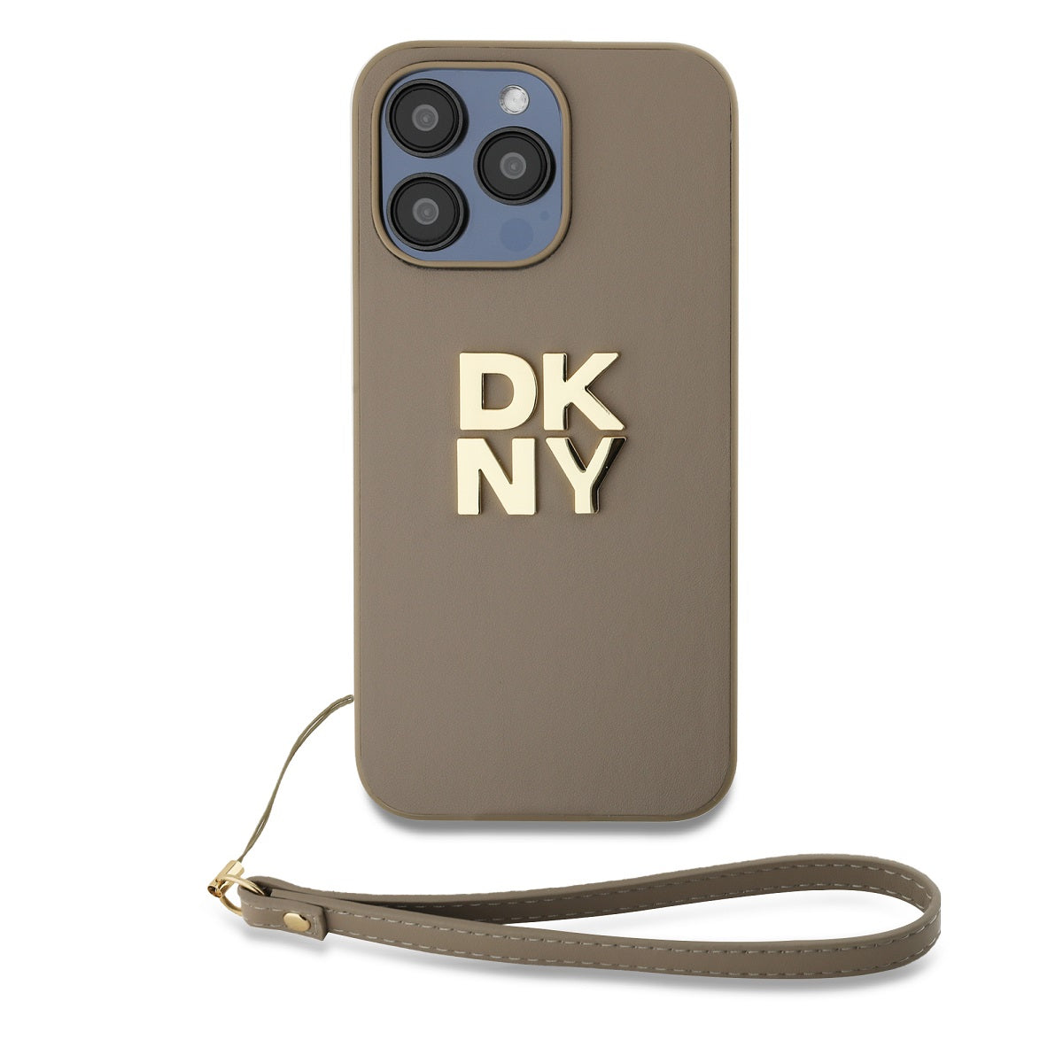 DKNY PU Leather Stack Logo Wrist Strap Zadní Kryt