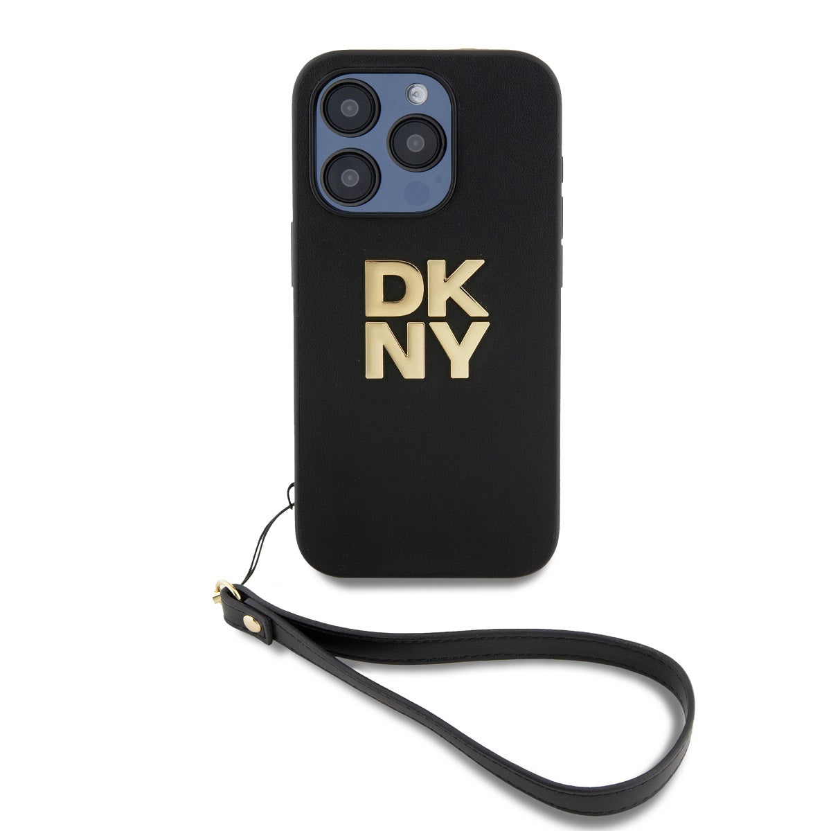 DKNY PU Leather Stack Logo Wrist Strap Zadní Kryt