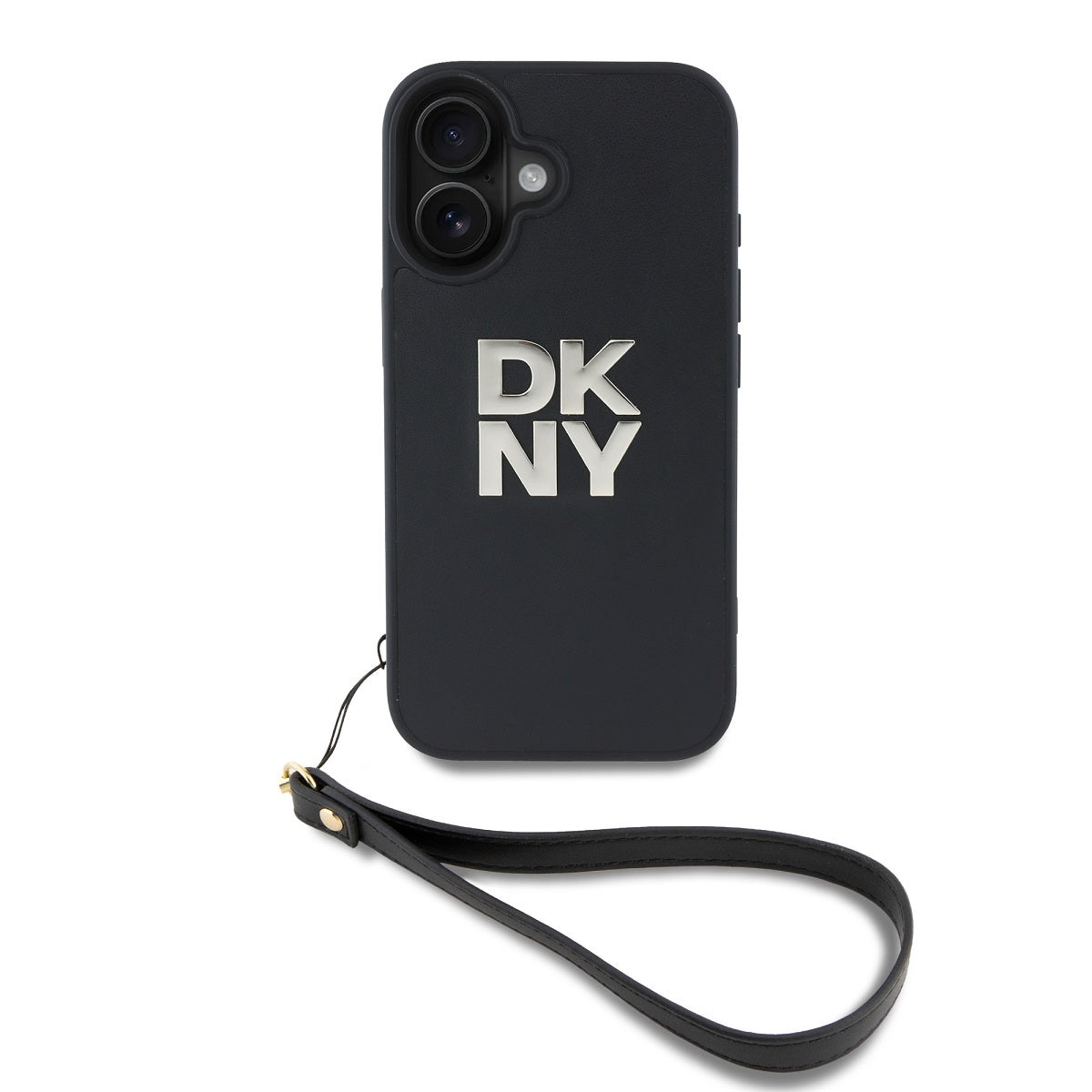 DKNY PU Leather Stack Logo Wrist Strap Zadní Kryt