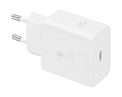 EP-T4511XWE Samsung USB-C 45W Cestovní nabíječka + USB-C Datový Kabel White