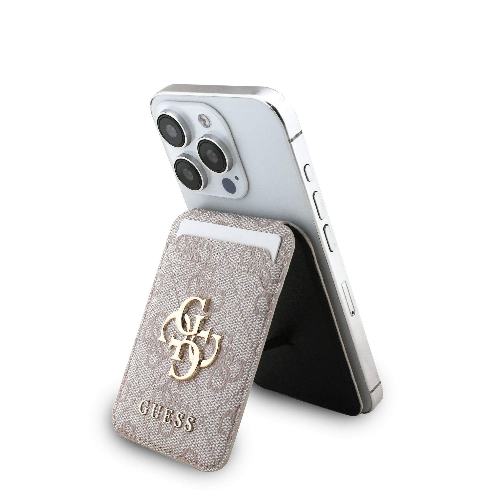 Guess 4G Metal Logo MagSafe Cardslot Peněženka se Stojanem - pohled 6