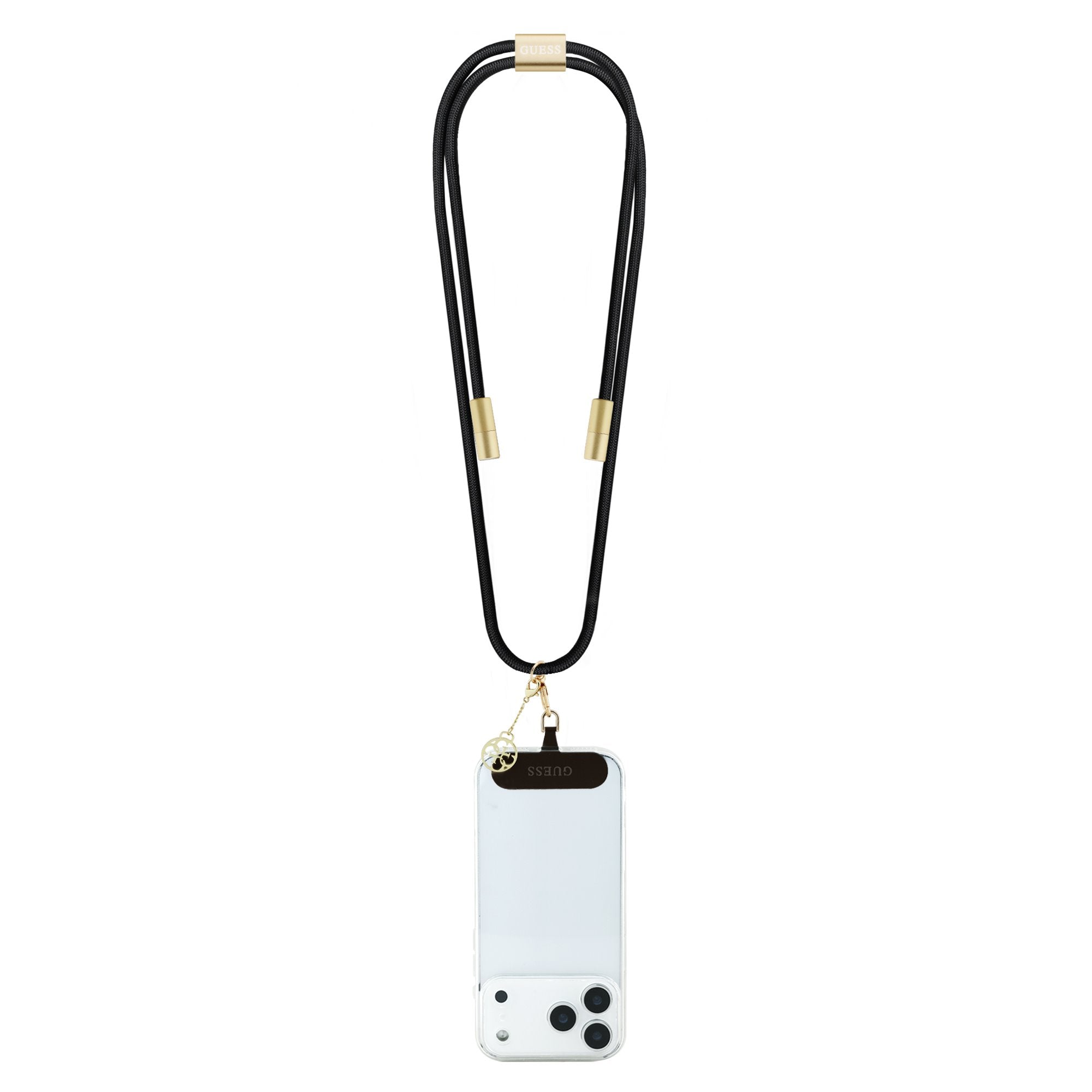 Guess Crossbody Popruh 4G Charm s Nabíjecím Kabelem USB-C/USB-C