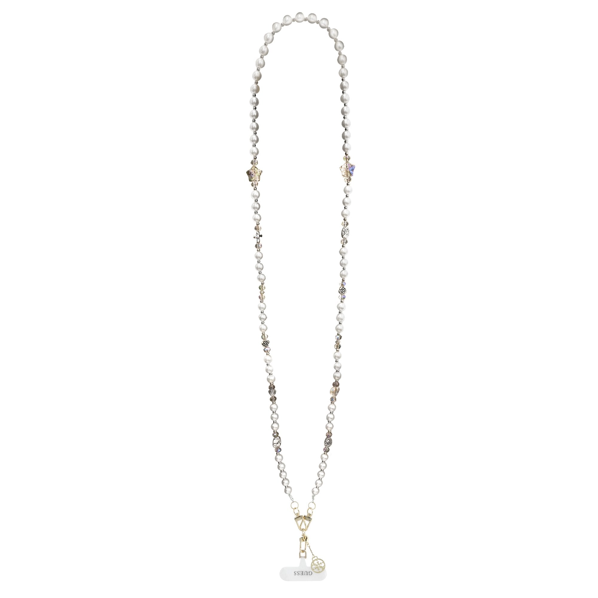 Guess Crossbody Popruh Pearl and 4G Charm