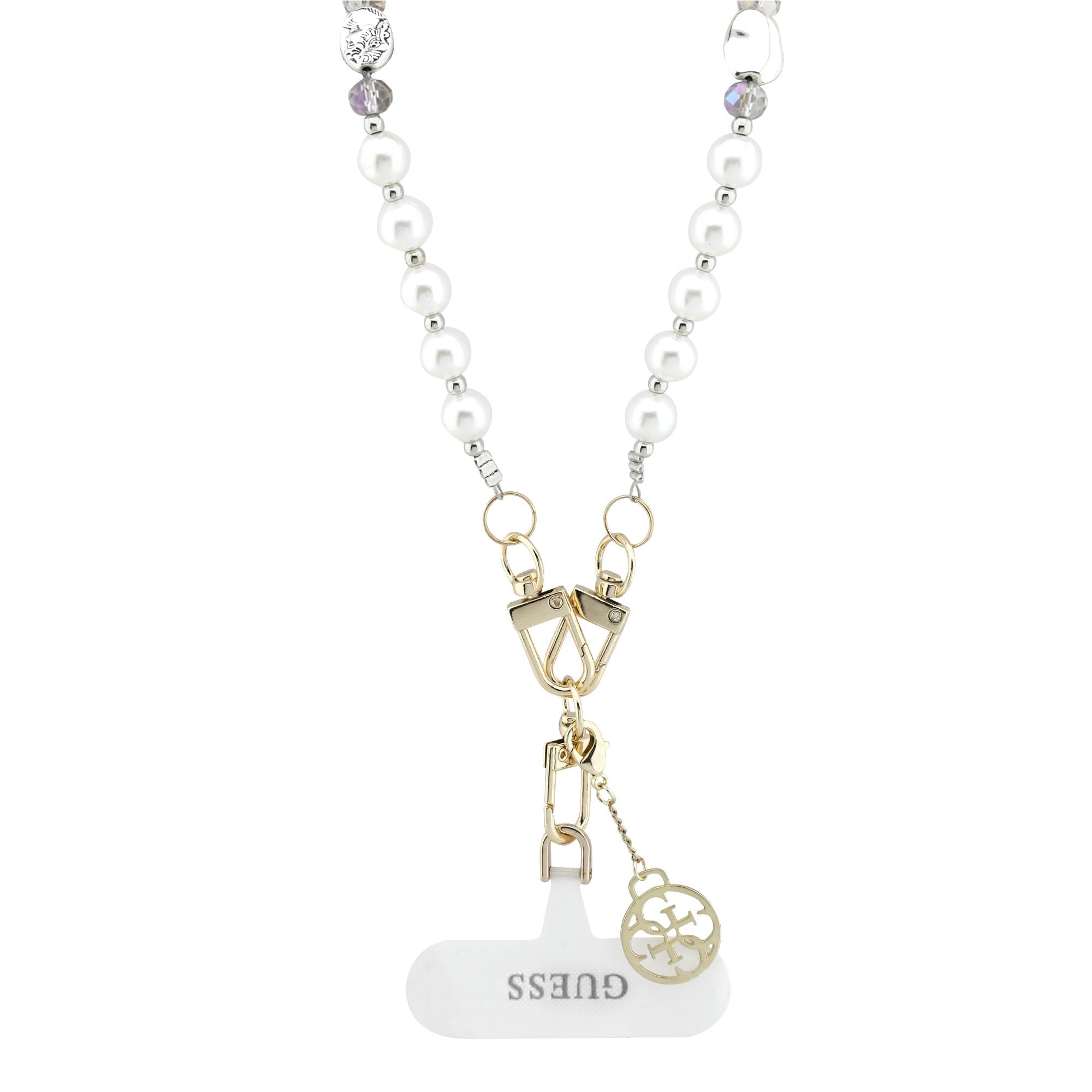 Guess Crossbody Popruh Pearl and 4G Charm