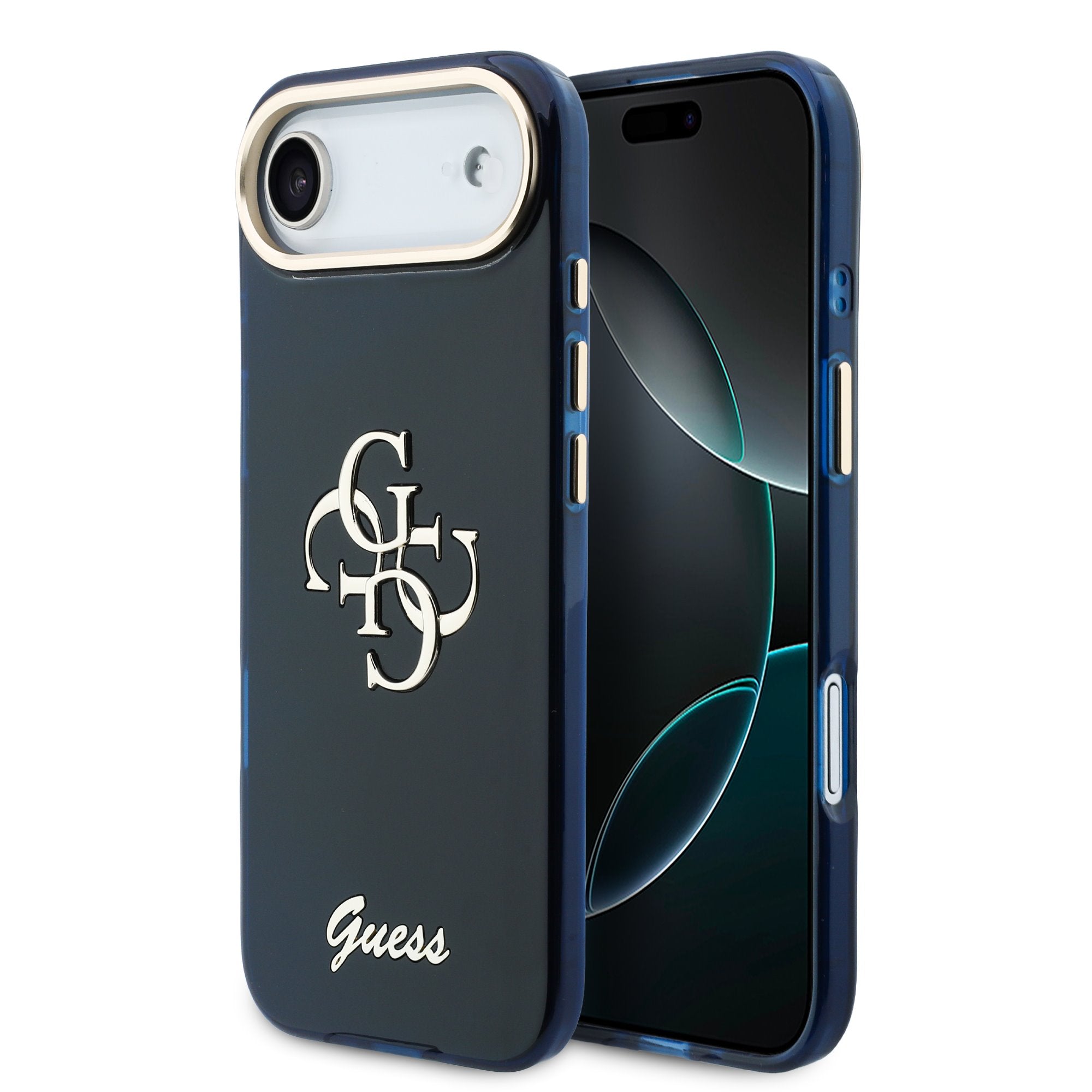 Guess kryt na iPhone IML 4G Script Metal Logo