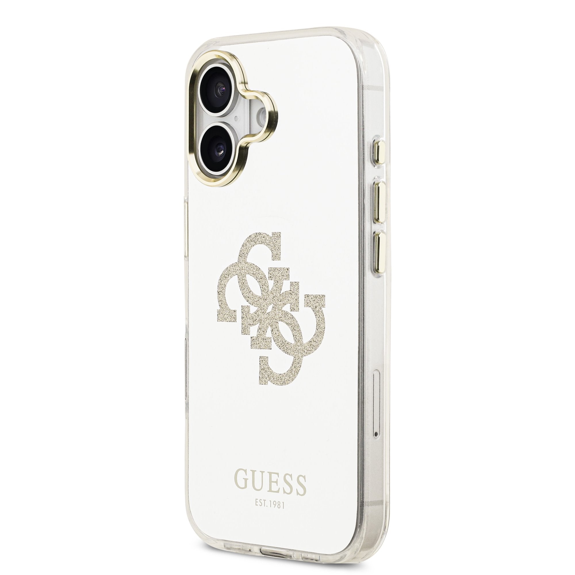 Guess MagSafe kryt na iPhone Mirror 4G Glitter Logo