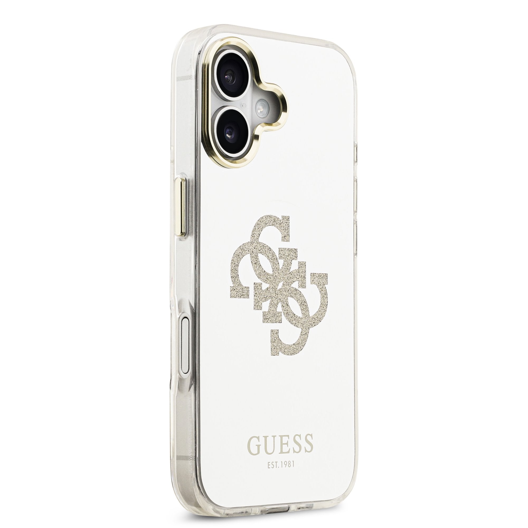 Guess MagSafe kryt na iPhone Mirror 4G Glitter Logo