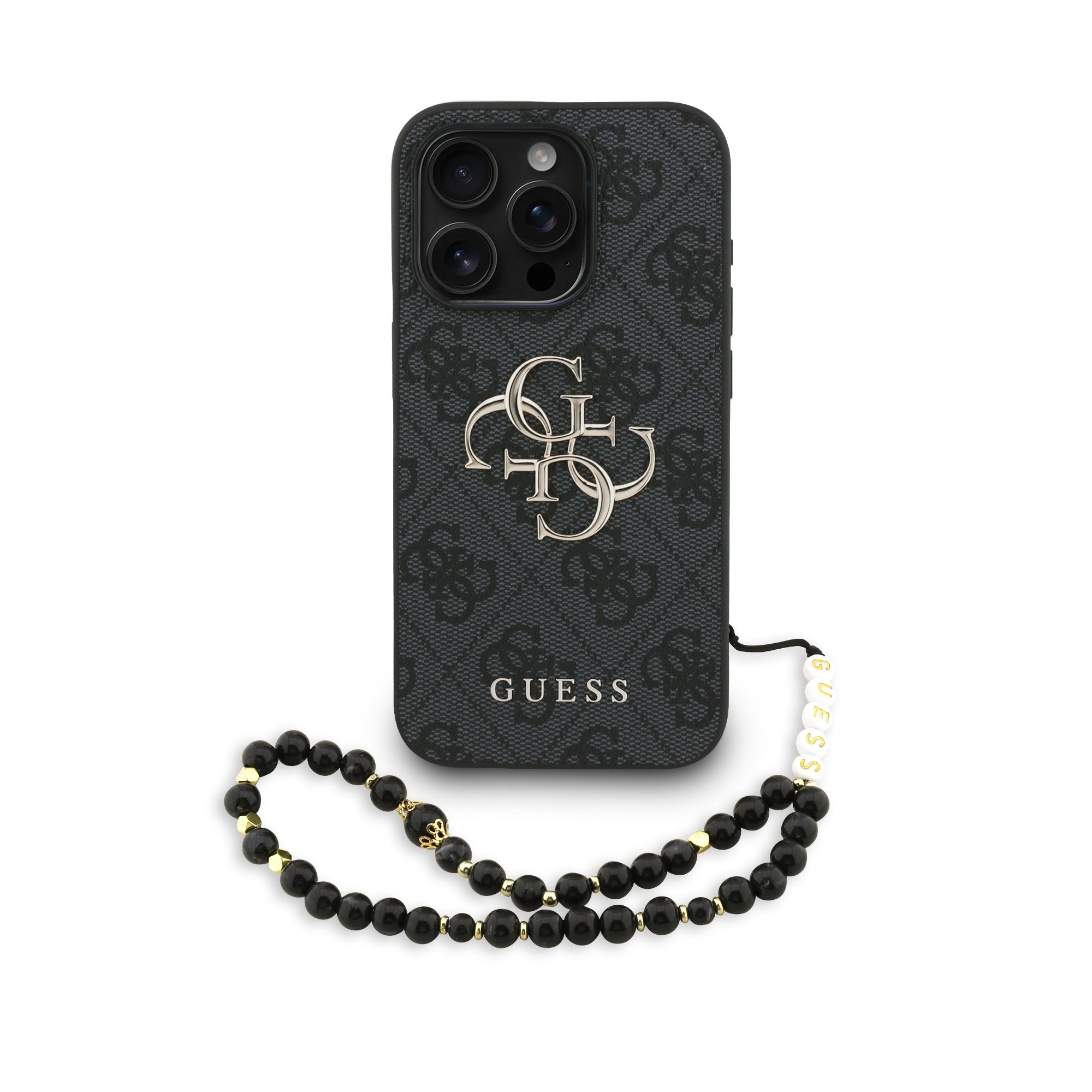 Guess kryt na iPhone s náramkem 4G Metal Logo Strap