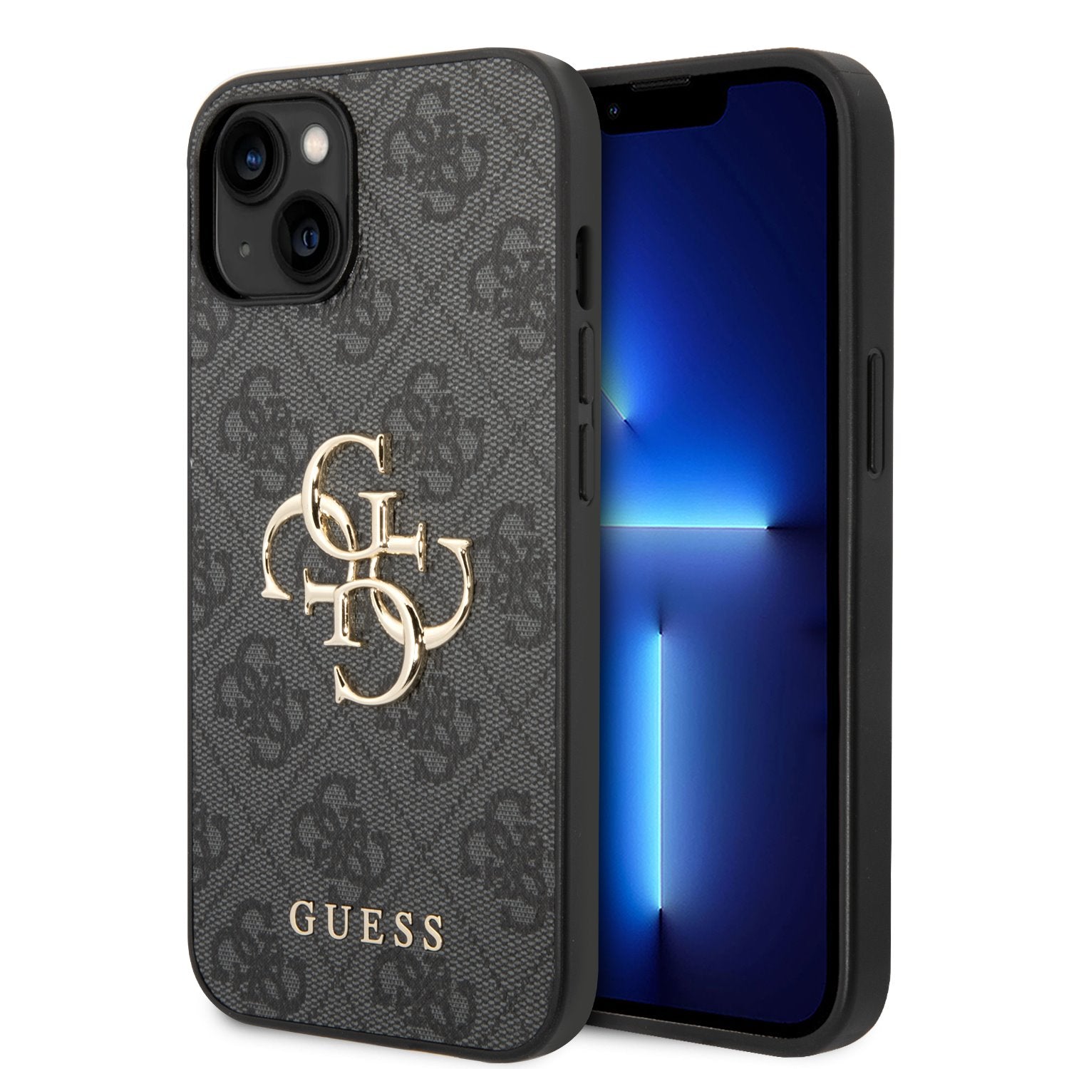 Guess kožený kryt na iPhone 4G Metal Logo