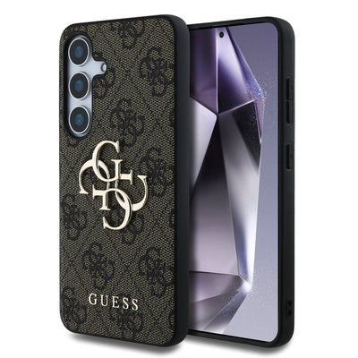 Guess kožený kryt na Samsung - 4G Metal Logo