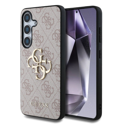 Guess kožený kryt na Samsung - 4G Metal Logo
