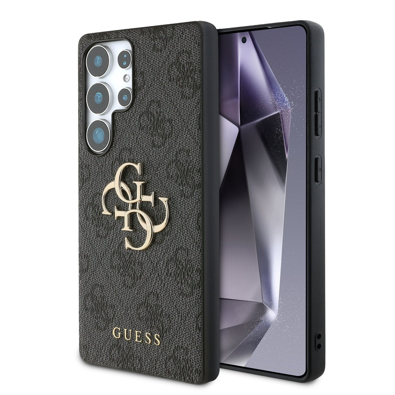 Guess kožený kryt na Samsung - 4G Metal Logo