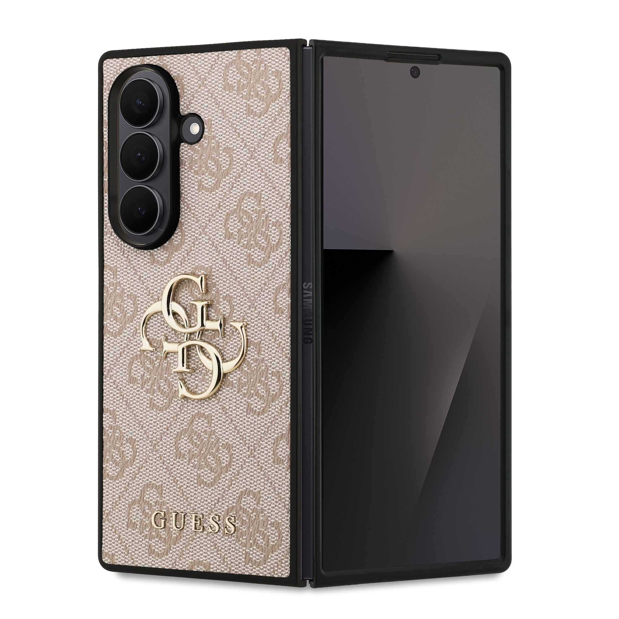 Guess kožený kryt na Samsung - 4G Metal Logo