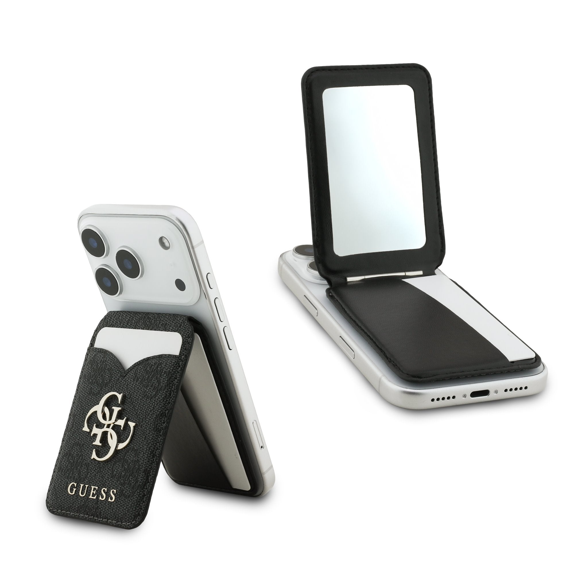 Guess PU 4G Mirror MagSafe Cardslot Peněženka se Stojanem