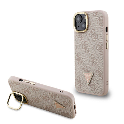 Guess MagSafe kryt na iPhone 4G Strass Triangle Logo Stand Camera Frame