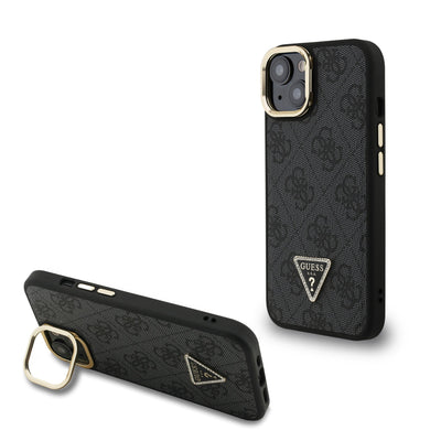 Guess MagSafe kryt na iPhone 4G Strass Triangle Logo Stand Camera Frame