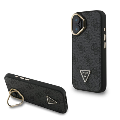 Guess MagSafe kryt na iPhone 4G Strass Triangle Logo Stand Camera Frame