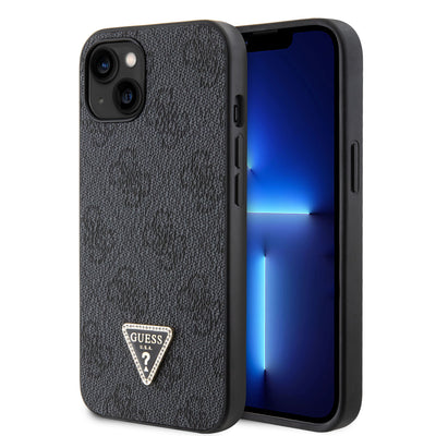 Guess kryt na iPhone 4G Strass Triangle Metal Logo